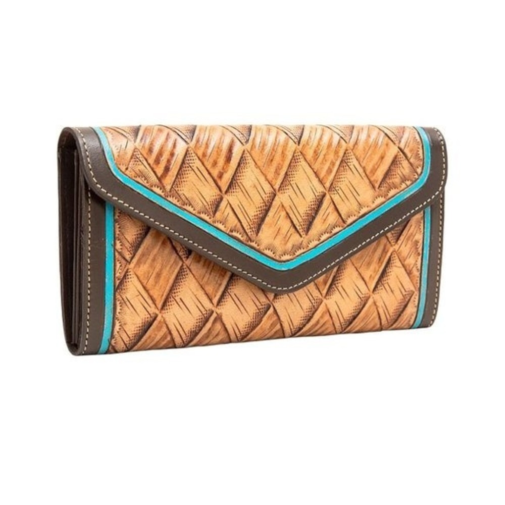 Myra Bag Handmade Witz Wallet Leather & Hairon Canvas & Cowhide Leather - Picture 2 of 5